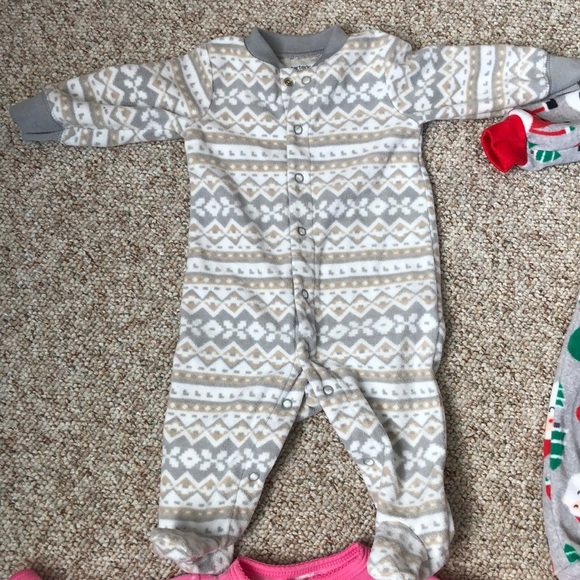 Carter’s 3 Month Fleece PJ’s bundle - Picture 4 of 10